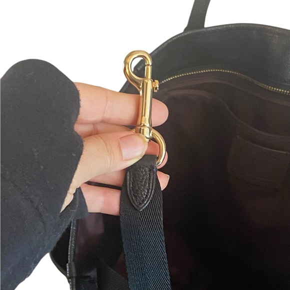 Coach Black Pebbled Leather Taylor Tote - Picture 10 of 12